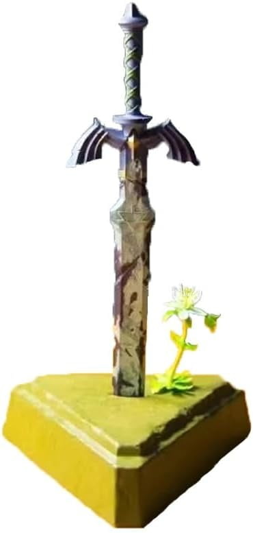New Master Sword, Breath of The Wild Figure Statue 26cm/10.2inch PVC Character Action Figure Statue Collectible Model Decoration for Anime Fans