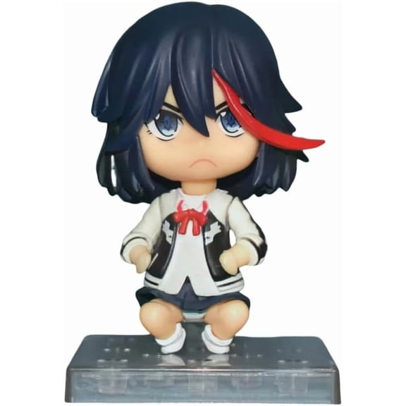 New Matoi Ryuuko Figure, q Version Matoi Ryuuko Replacement face Movable Figurine 10cm/3.9inch Character Model Handicrafts for Anime Fans Gift