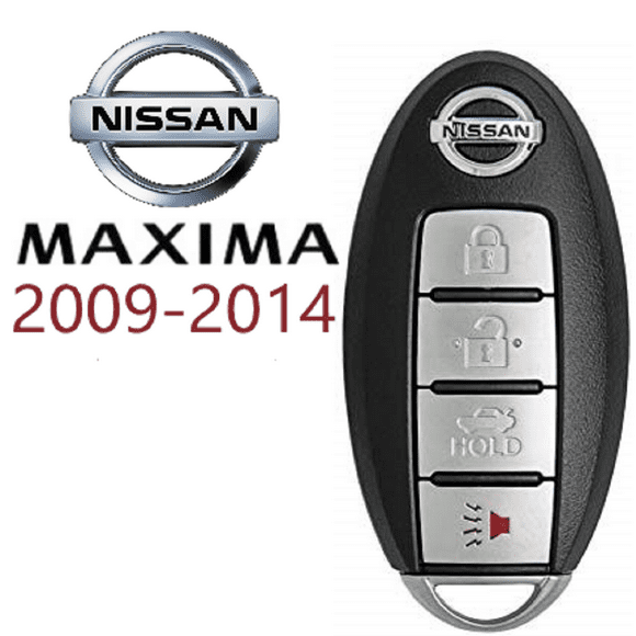 VLS Keyless Smart Key Fob for Nissan Maxima 20092014 Models, Push to Start, Reusable, 4 Buttons