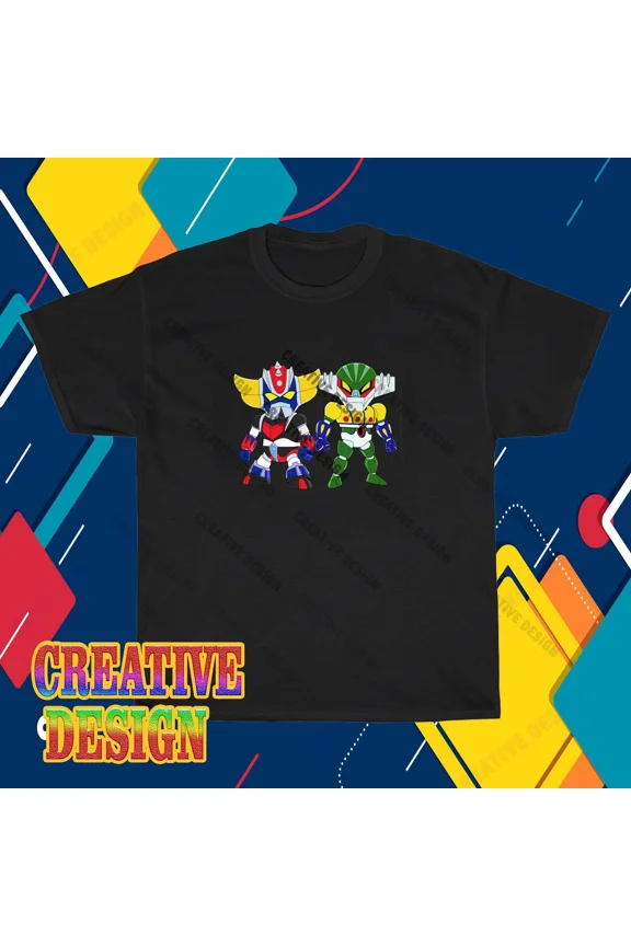 New Mazinger Z Chibi Anime Sentai Robot Logo T-Shirt Funny Size S to 5XL