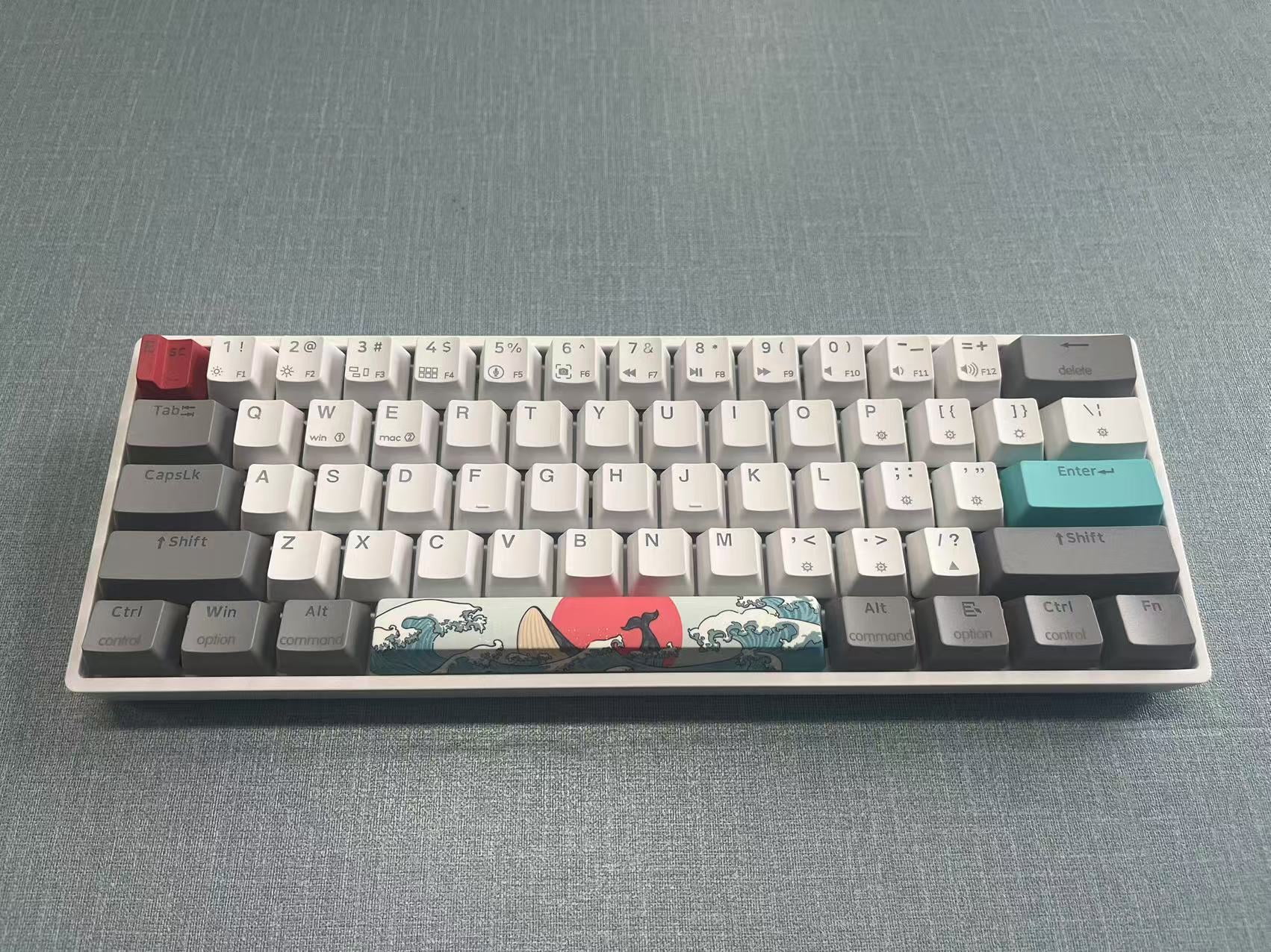 New Mechanical Gaming Keyboard Wired Rgb Backlight Gamer Keyboard Type-C PBT Keycaps 60% Ergonomics Keyboards Portable