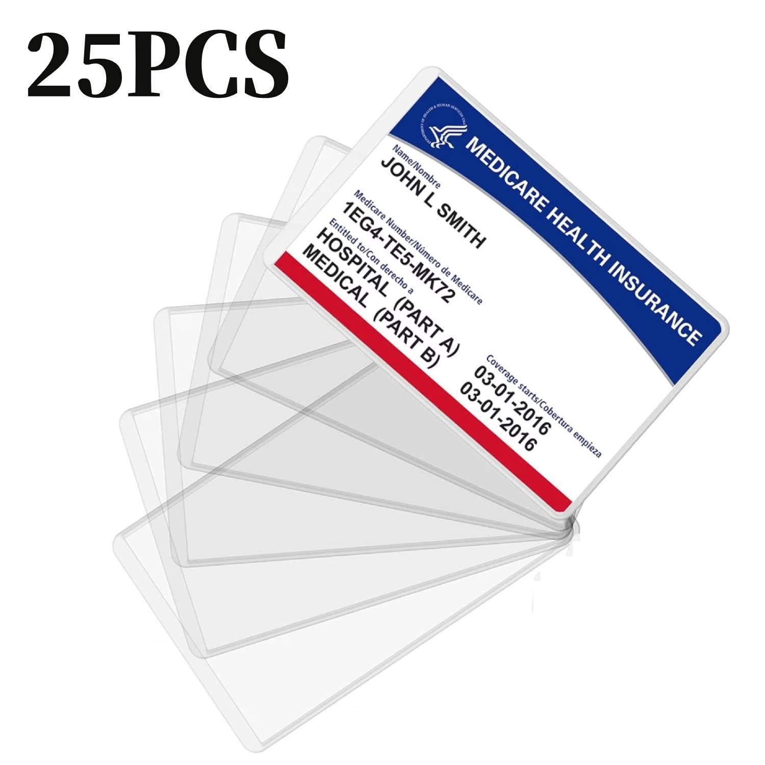 credit card holder with plastic sleeves Fengek 50 Packs Clear Sleeves, Side-Open Waterproof Business Card Protector PVC Soft for Cards, Driver's License : Office Products durable finish in a deep black tone that never goes out of style. Premium PVC Card Protector Sleeves