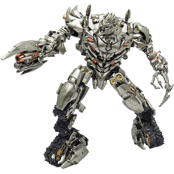 New MegaTank Figure Movable Replacement Face MegaTank Megatron Action Figures 20cm/7.9inch PVC Anime Handmade Model Statue Collectible Craft Gift