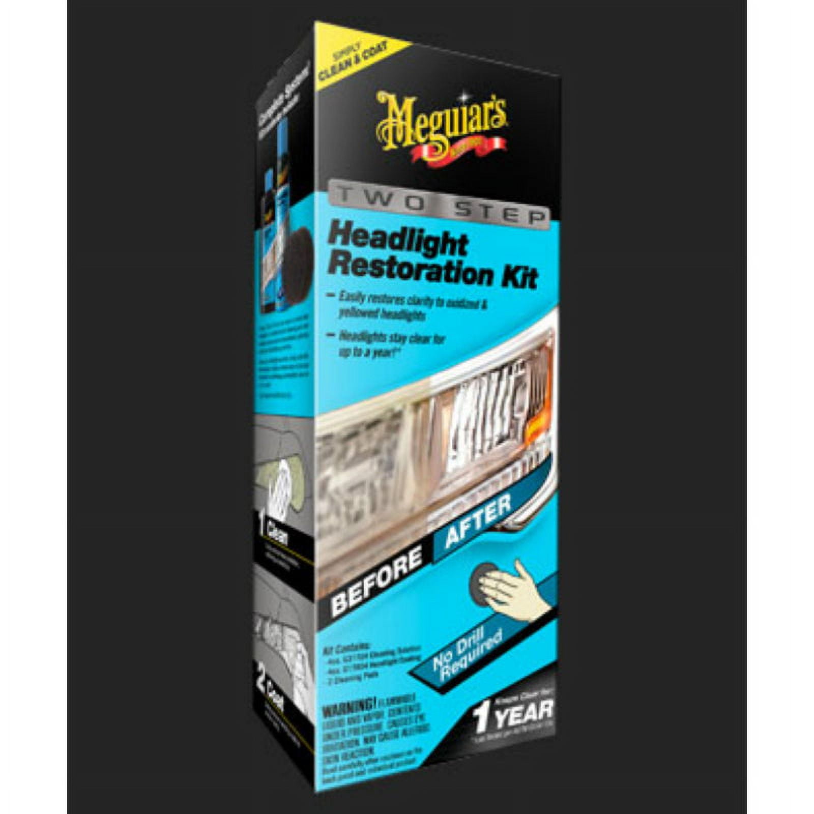 G2970EU MEGUIARS TWO STEP HEADLIGHT RESTORATIO Headlamp Treatment