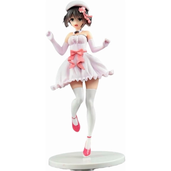 New Megumi Kato Figure Cherry Blossom Dress Megumi Kato Action Figures 21cm/8.3inch Character Figurine Cosplay Model Collectible for Anime Fans Gift