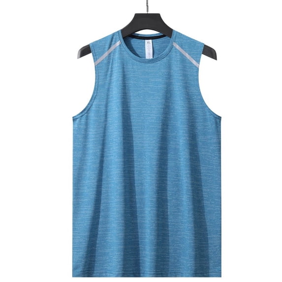 New Men Fitness Gym Tank Fitness Sleeveless Shirt Male Breathable Quick Dry Sports Vest Undershirt Summer Jogging Running Top
