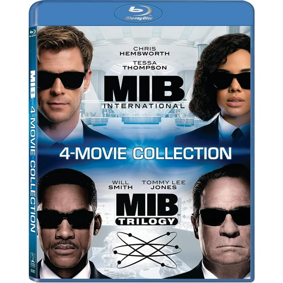New Men In Black Movie 4 Pack: MIB 1 2 3 & International (Blu-ray)