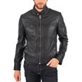 thumbnail image 1 of New Men Motorcycle Lambskin Leather Jacket Coat Size XS S M L XL A210, 1 of 4