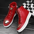 thumbnail image 1 of New Men'S Sports Casual Shoes from Europe, Featuring Thick Soles, Durable, Stylish, Comfortable, Versatile High-Top Boots, 1 of 9
