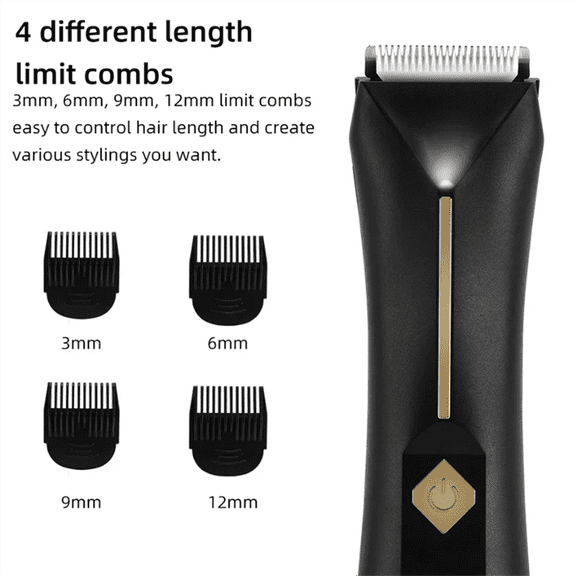 New Men and Women Groin Body Trimmer Electric Beard Bikini Hair Trimmer Washable Pubic Hair Shaver Epilator