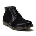 thumbnail image 1 of New Men's 17962 Leather Lined Suedette Lace Up Casual Dress Boots, Black Nuboc, 13, 1 of 3