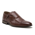 thumbnail image 1 of New Men's 95208 Leather Lined Perforatd Brogue Wing Tip Monkstrap Dress Shoes, 1 of 3