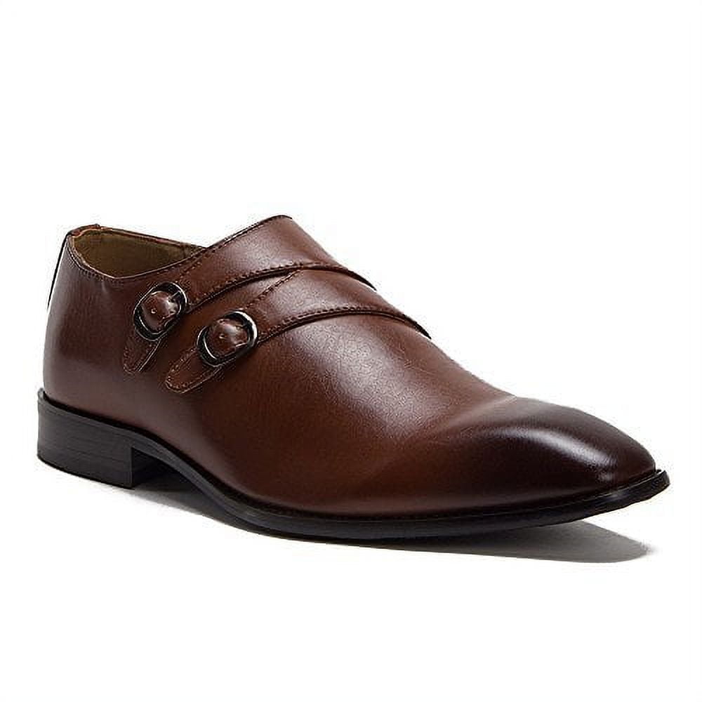 WOW The Dlo2 門徒 US 11 New Men's 97719 Leather Lined Double Monkstrap Almond Toe Slip On