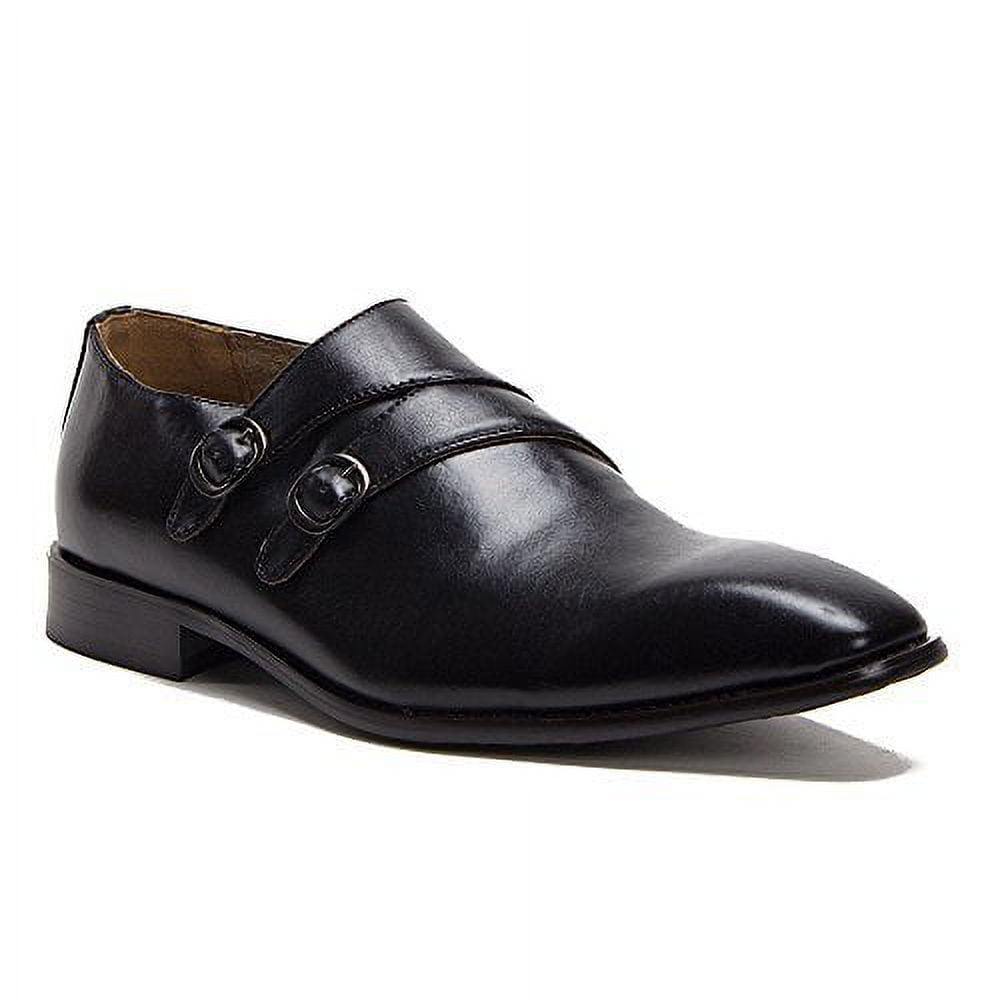 New Men's 97719 Leather Lined Double Monkstrap Almond Toe Slip On