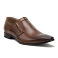 thumbnail image 1 of New Men's 98235 Leather Lined Pointy Toe Slip On Smooth Loafers Shoes, Cognac, 10, 1 of 1