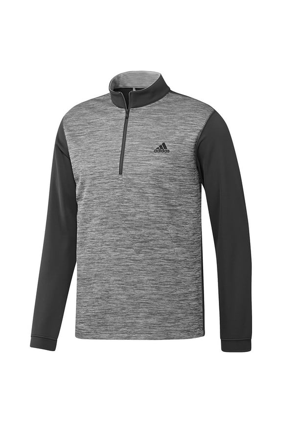 New Men's Adidas Adi Core 1/4 Zip Golf Pullover Shirt Black Small