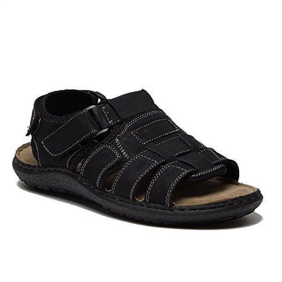 New Men's Alaska-08 Open Toe Leather Fisherman Comfort Velcro Sandals