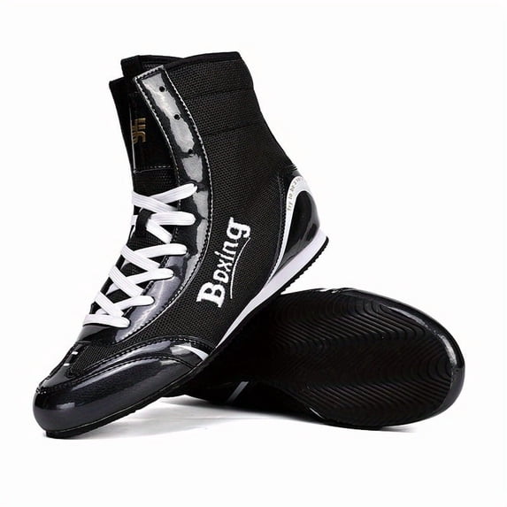 New Men's All-Season Professional Boxing and Wrestling Shoes, Unisex Training Shoes with Sole, Mid-Top and Low-Top Sanda/Combat Sports Shoes, High-Quality Handmade Fighting Shoes, Outdoor Fitness Sne