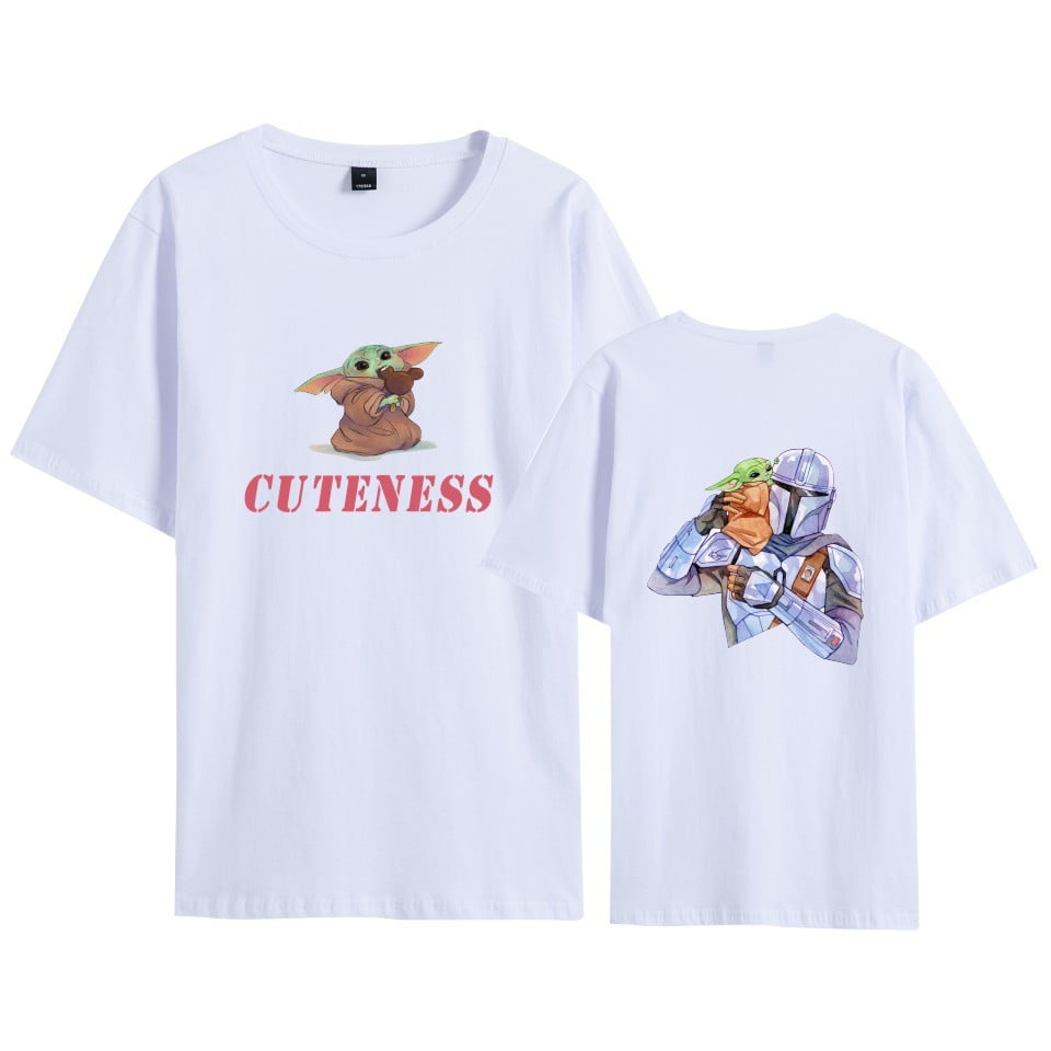 New Men's Fashion Yoda Printed Short Sleeve Trendy T-shirt