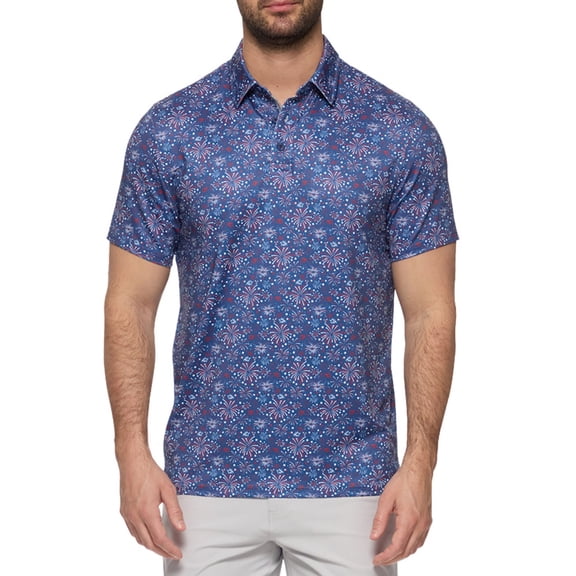 New Men's Flag & Anthem Fairhope Performance Polo Navy Large
