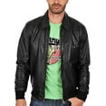thumbnail image 1 of New Mens Leather Jacket Slim Fit Biker Motorcycle Genuine Black Leather Coat A877, 1 of 4