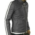 thumbnail image 1 of New Men's Genuine Lambskin Leather Slim Fit Biker Motorcycle Jacket For Men A351, 1 of 3