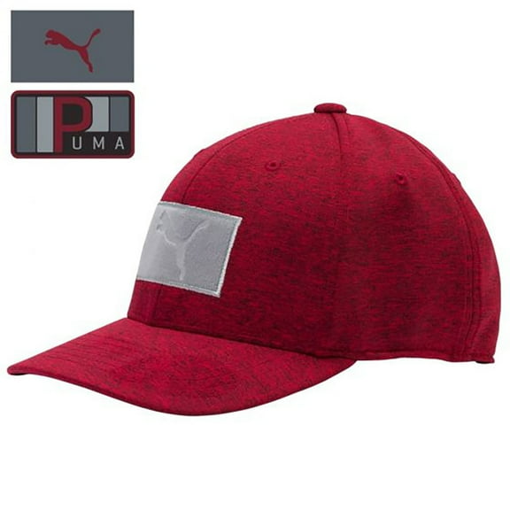 New Men's Puma Golf Utility Patch 110 Snapback Golf Hat Cap Rhubarb