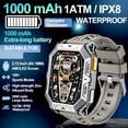 thumbnail image 1 of New Men's Sports Smart Watch, 2.13" AMOLED HD Screen, 1ATM Waterproof, Call Function, 1000mAh Battery, Compass, Health/Fitness Tracker, 1 of 13