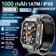 thumbnail image 1 of New Men's Sports Smart Watch, 2.13" AMOLED HD Screen, 1ATM Waterproof, Call Function, 1000mAh Battery, Compass, Health/Fitness Tracker, 1 of 13