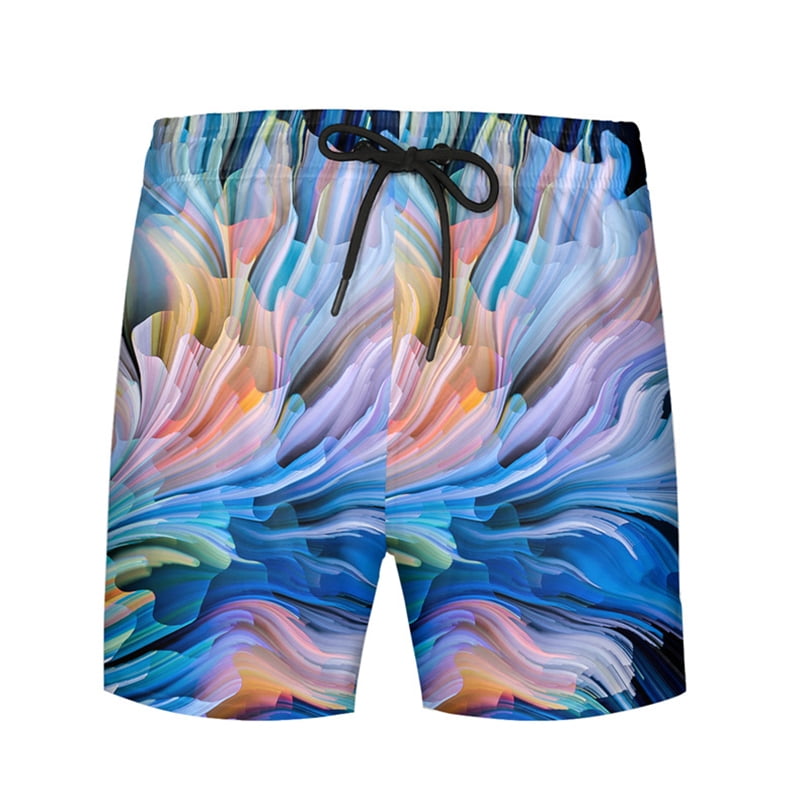 New Men's Swimming Shorts Coconut Tree 3d Surfing Board Short Kid Beach