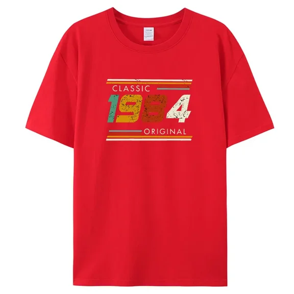 New Men's T-shirt Novelty Awesome Vintage Classic 1984 Original T-Shirt Streetwear Cotton Summer Style T-shirt Men Tees