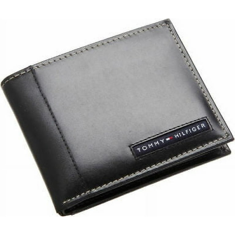 Tommy hilfiger men's ranger leather sales passcase wallet