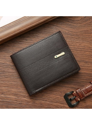 Wallet Short Money Clip Youth Business Casual Horizontal Clip Fashion Large  Capacity Soft pu Leather Wallet