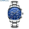 thumbnail image 1 of New Men’s Watch 312L Steel Case Stainless Steel Band Crrju Top Luxury Brand Chronograph Quartz Wristwatch Blue/Black/Rose Gold, 1 of 1