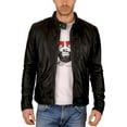 thumbnail image 1 of New Mens Leather Jacket Slim fit Biker Motorcycle Genuine lambskin jacket A105, 1 of 4