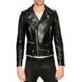 thumbnail image 1 of New Mens Leather Jacket Slim fit Biker Motorcycle Genuine lambskin jacket A106, 1 of 3