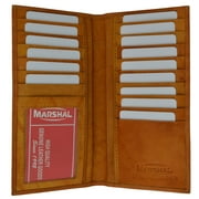 New Mens Leather Long Wallet Pockets ID Card Clutch Bifold Purse 1528 CF