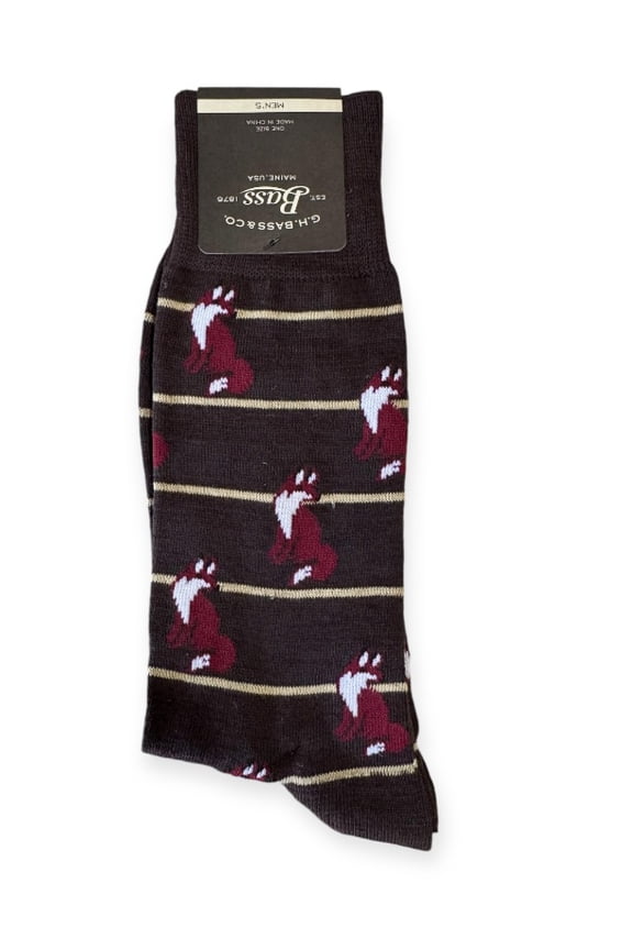 New Mens Red Fox Novelty Dress Socks C.H.Bass & Company