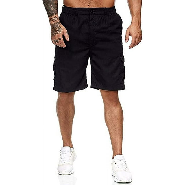 New Mens Shorts Cotton Casual Summer Half Pant Stretch Short - Walmart.com