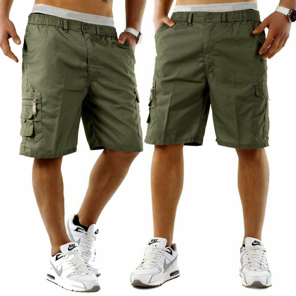 New Mens Summer Shorts Cotton Casual Half Pant Stretch Slim Fit Shorts  Short Pants