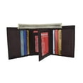 thumbnail image 1 of New Mens Trifold Leather Wallet Multi Pockets Classic Style Card ID 1107 CF, 1 of 57