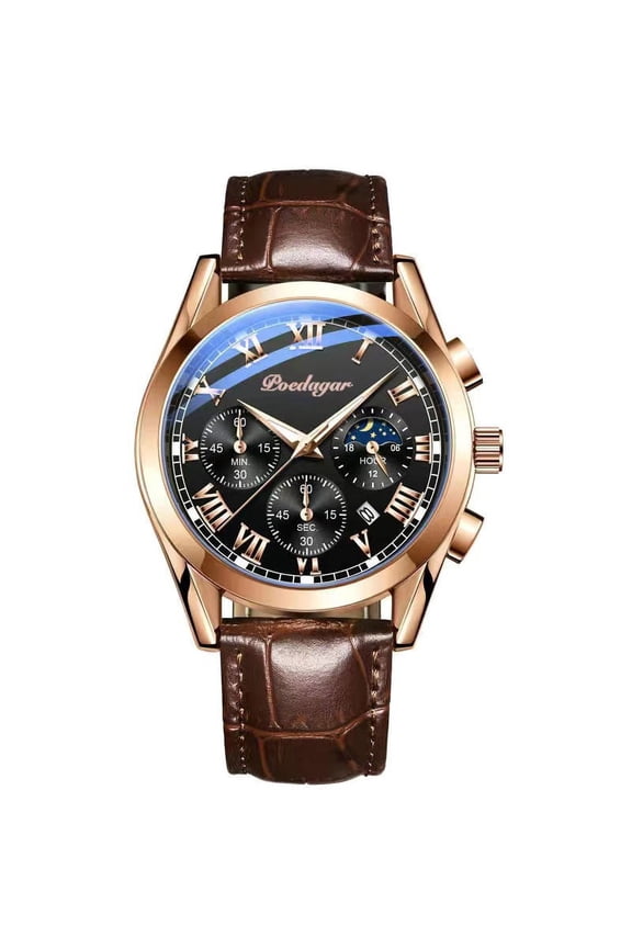 New Mens Watches CAREKISO Top Brand Leather Waterproof Luminous Sport Date Quartz Watch For Men Relogio Masculino Gift