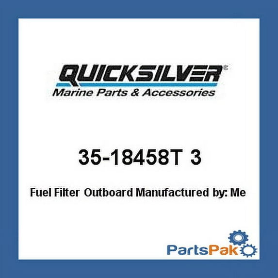 New Mercury Mercruiser Quicksilver Oem Part # 35-18458T 3 Filter Kit-Fuel