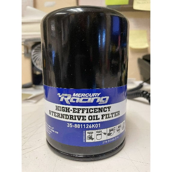 Mercury Marine Quicksilver New OEM Oil Filter, 35-881126K01
