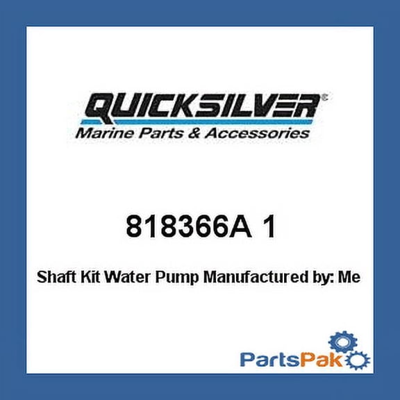New Mercury Mercruiser Quicksilver Oem Part # 818366A 1 Shaft Kit-W/P