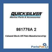 New Mercury Mercruiser Quicksilver Oem Part # 861776A 2 Plate Kit-Exhaust