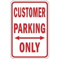 thumbnail image 1 of New Metal Sign Aluminum Sign Customer Parking Only W Double Arrow Sign for Outdoor & Indoor 12" x 8", 1 of 4
