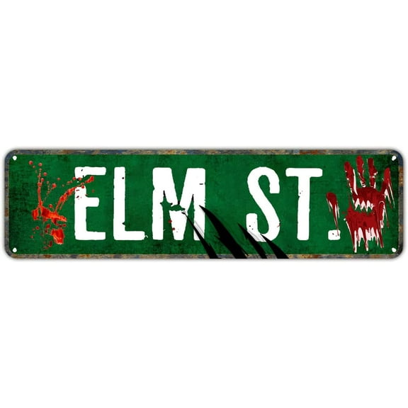New Metal Sign Aluminum Sign Elm Street Claws Wall Sign for Outdoor & Indoor 4"x16"