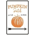 thumbnail image 1 of New Metal Sign Aluminum Sign Pumpkin Patch Sign Decor Easter Lover Fall Sign for Outdoor & Indoor 12" x 8", 1 of 2