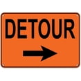 thumbnail image 1 of New Metal Sign Aluminum Sign Right Arrow Detour Traffic Sign Room Plaque Sign for Outdoor & Indoor 8"x12", 1 of 5